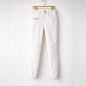 Harcour Jalisca Breeches White Equestrian Riding Pants Knee Patch Stretch 36